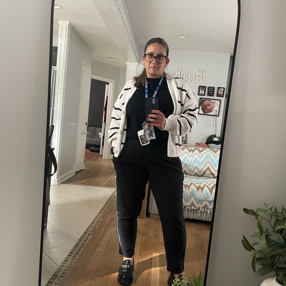 Universal Thread Black and White Cardigan